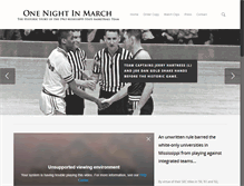 Tablet Screenshot of onenightinmarch.com